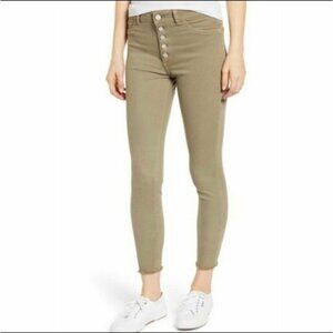 DL1961 Women’s Farrow Crop High Rise Skinny Jeans Seagrass, Size 26
